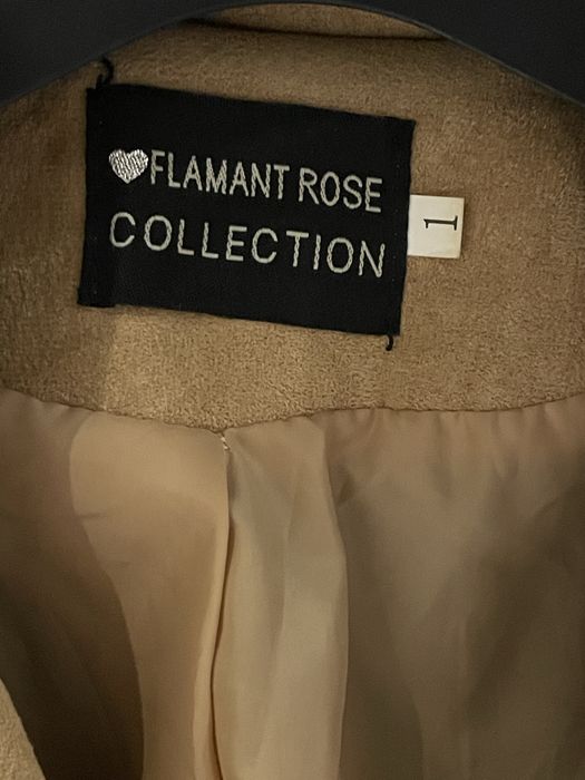 Zamszowa kurtka ramoneska damska flamant rose S