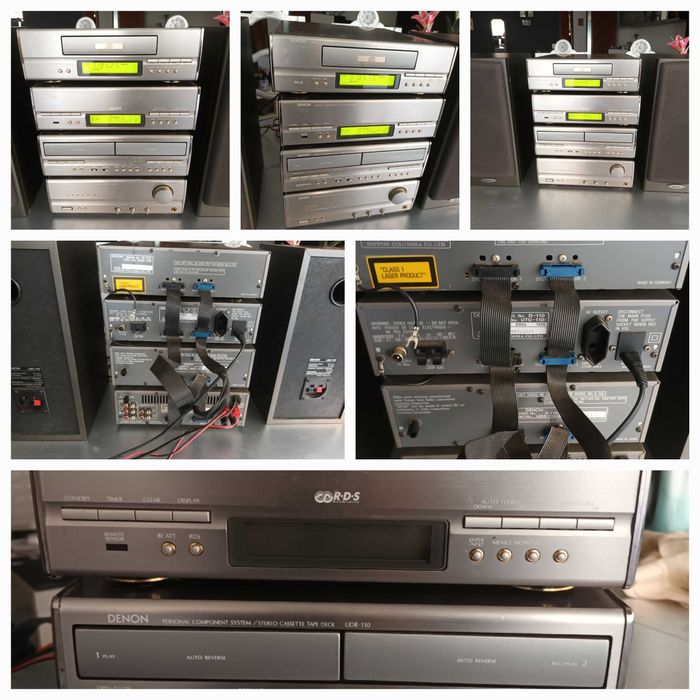 Aparelhagem Modular Denon D-110(Amplificador, Cd, Rádio, 2 Cassettes)
