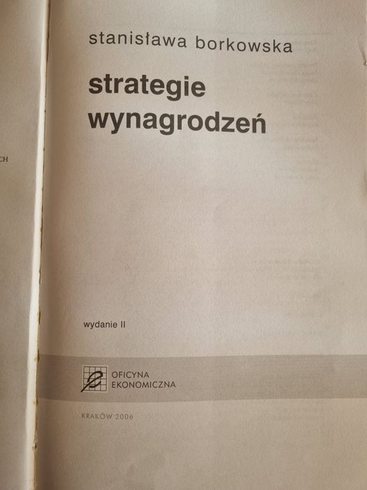 Strategie wynagrodzeń, borkowska stanisława