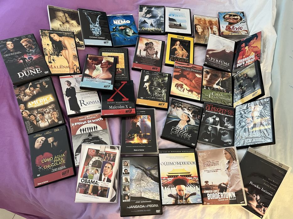Conjunto de dvd’s para coleção