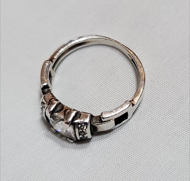 Серебряное кольцо с камнем 925 проба не времён ссср