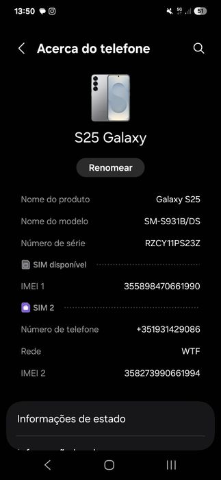 Samsung S25 usado
