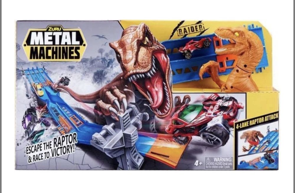 Трек Zuru (Зуру) Metal Machines 4 Lane Madness Шалений динотрек
