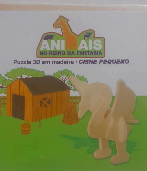 Puzzle 3D em Madeira Cisne Pequeno
