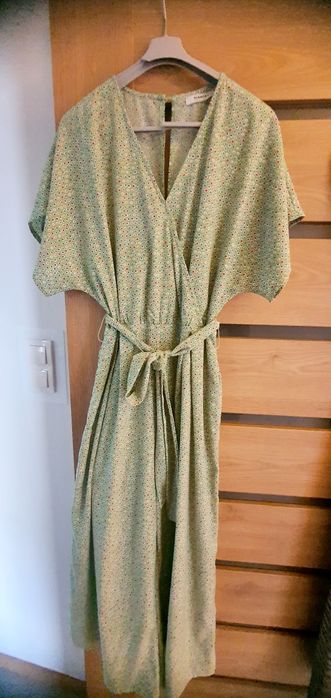 Cudny zielony kombinezon letni damski przewiewny 38 M
