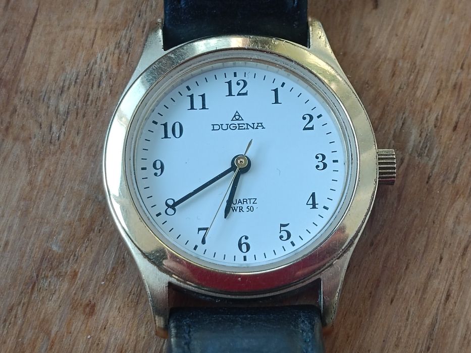 Годинник часы Dugena Quartz WR50 Swiss made, 1980х років