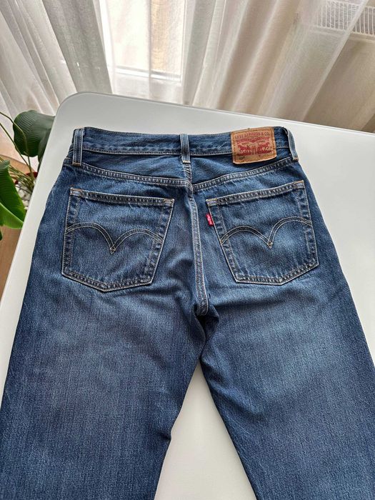 Сині жіночі джинси прямого крою levi’s 501 модель 25-26 розміру