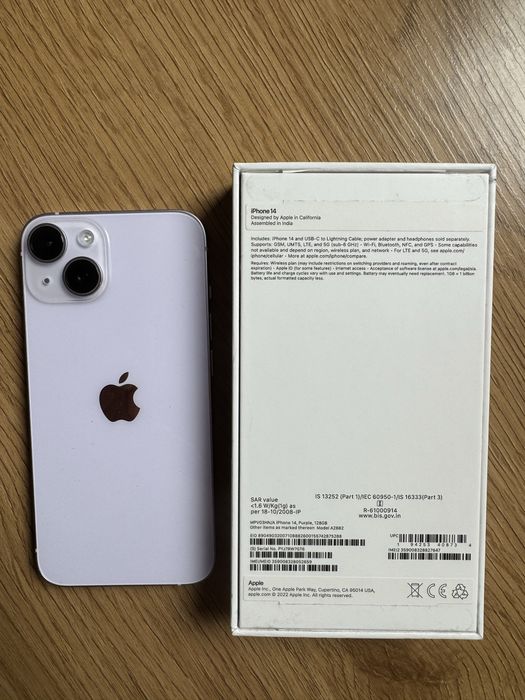 Apple iPhone 14 128 ГБ Б/У (Purple) Ідеальний стан
