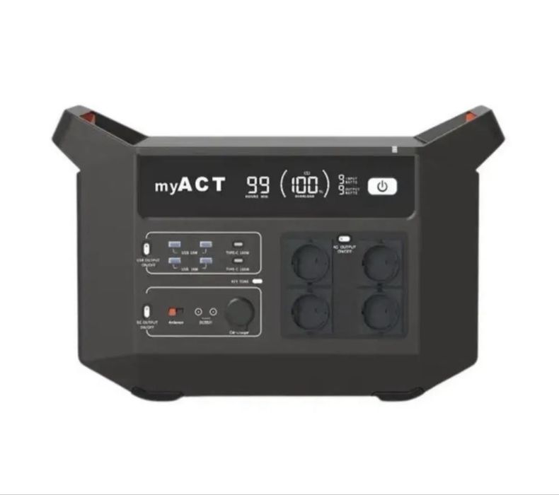Зарядна станция myACT Power Station Модель AP2200 — 2160 Wh / 2200 W
