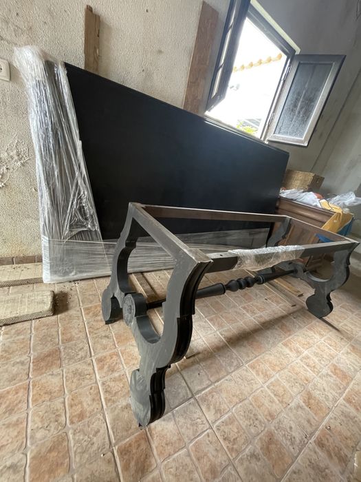 Mesa madeira maçica preta