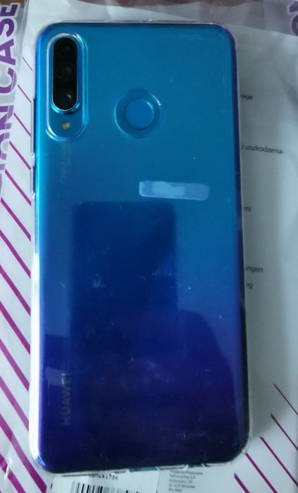 Huawei P30 lite etui bezbarwne i szkło hartowane na ekran