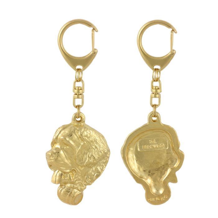 Bernardyn brelok pozłacany w pudełku Art-Dog