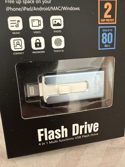 Флеш накопичувач для iPhone,  флешка USB Type-C памʼять 256