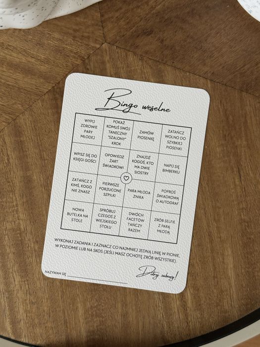Bingo weselne 96 sztuk