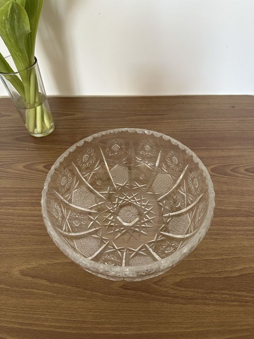 Miska Kryształowa PRL Vintage