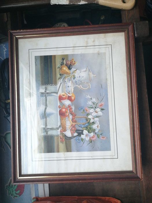 4 Quadros 32cm por 18cm decorativos Florados