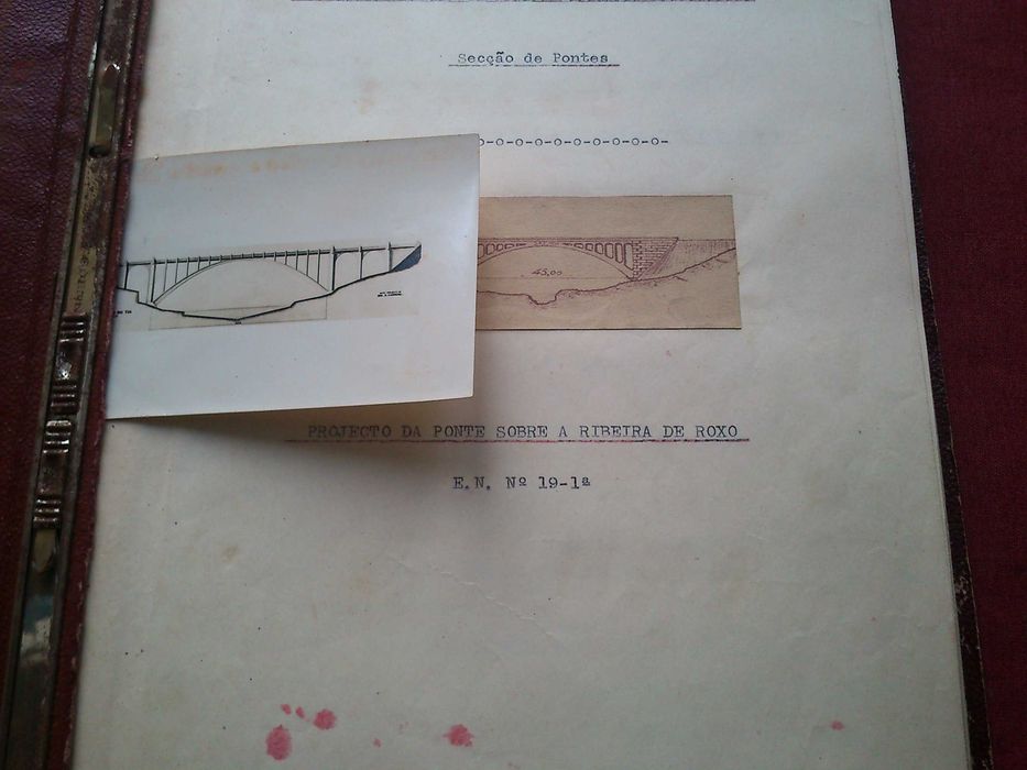 J.A.E.-Projecto da Ponte da Ribeira do Roxo-E.N.N.º 19-1930