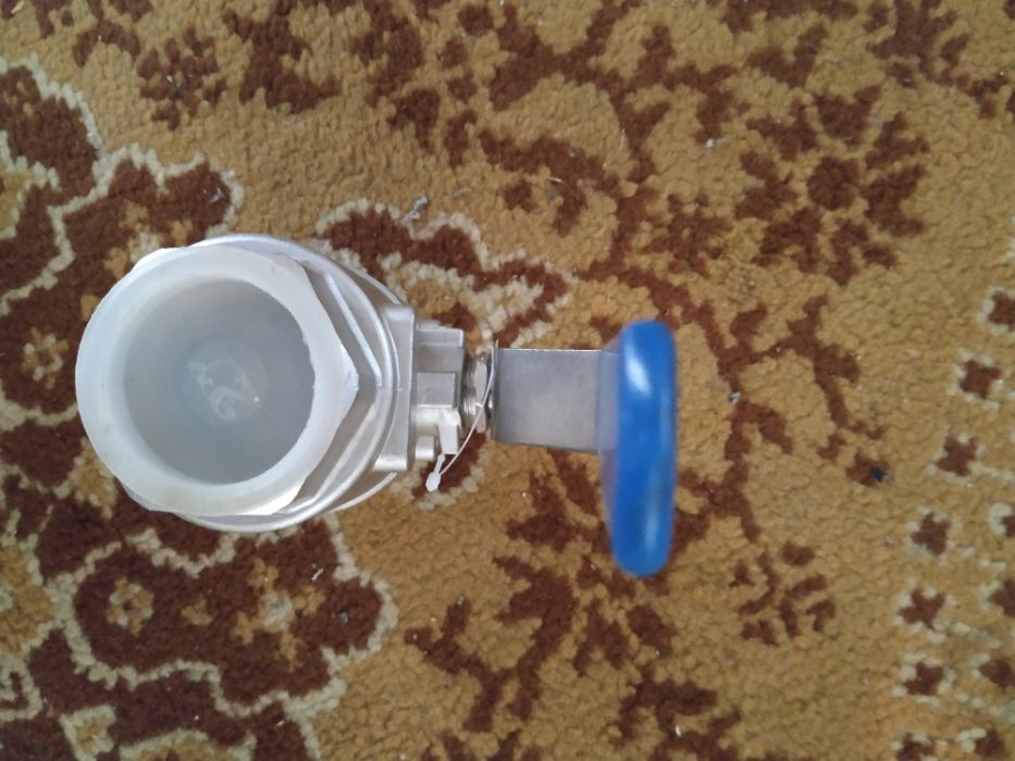 Шаровый кран муфтовый нержавеющий  Ду 32 мм Ру 16 кгс/см2