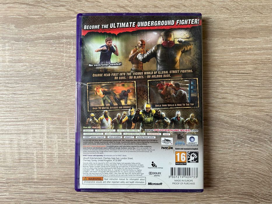 Fighters Uncaged - Xbox 360 - stan Używany, sprawny 100%