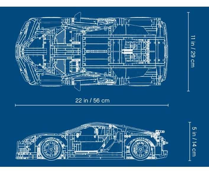 Конструктор 1в1 як LEGO Technic Bugatti Chiron