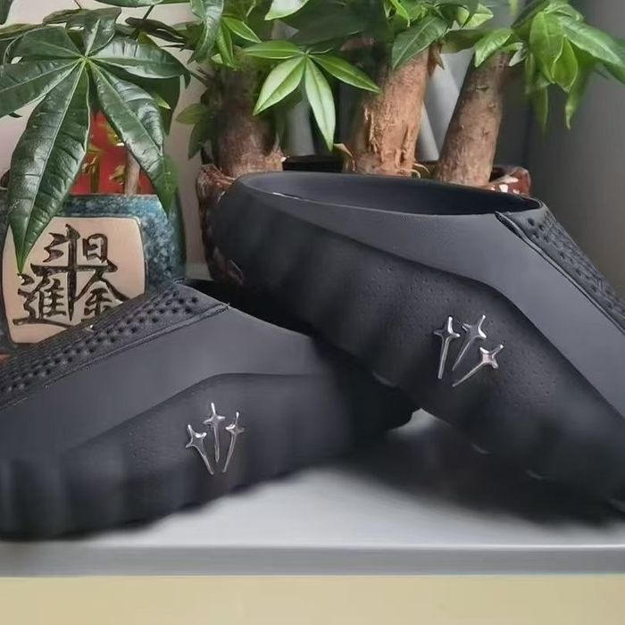 Тапочки Nike Mind 001 & Chrome Hearts/ Резинові Тапки Nike/ Найк