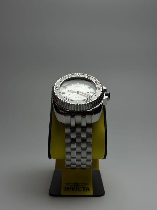 Invicta 49777, чоловічий масивний годинник, інвікта сріблясті