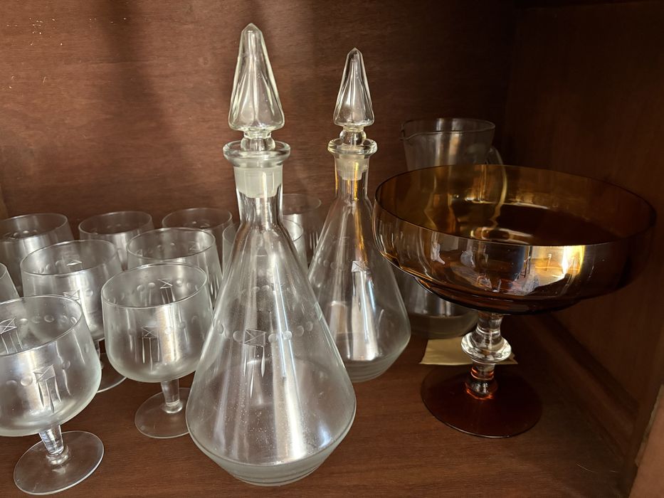 Conjunto de copos vintage