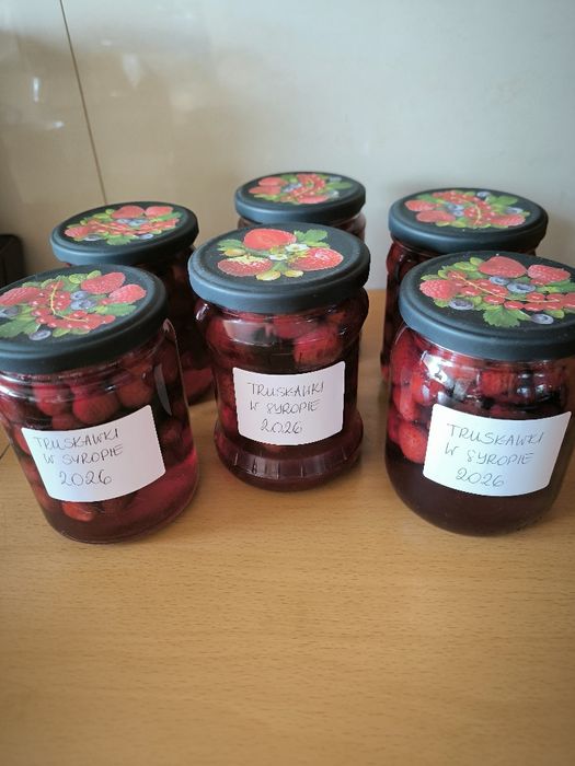 Kompot truskawkowy w syropie naturalny