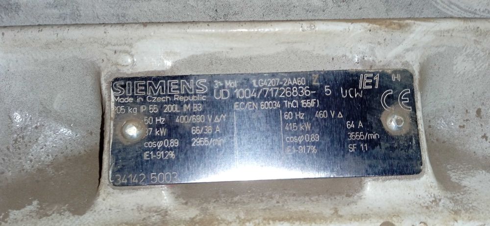 Kompresor sprężarka śrubowa AIRPOL 37 kW - 7,5 Bar - 385 m3/h