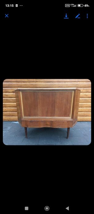 Narożna szafka-barek obrotowy PRL