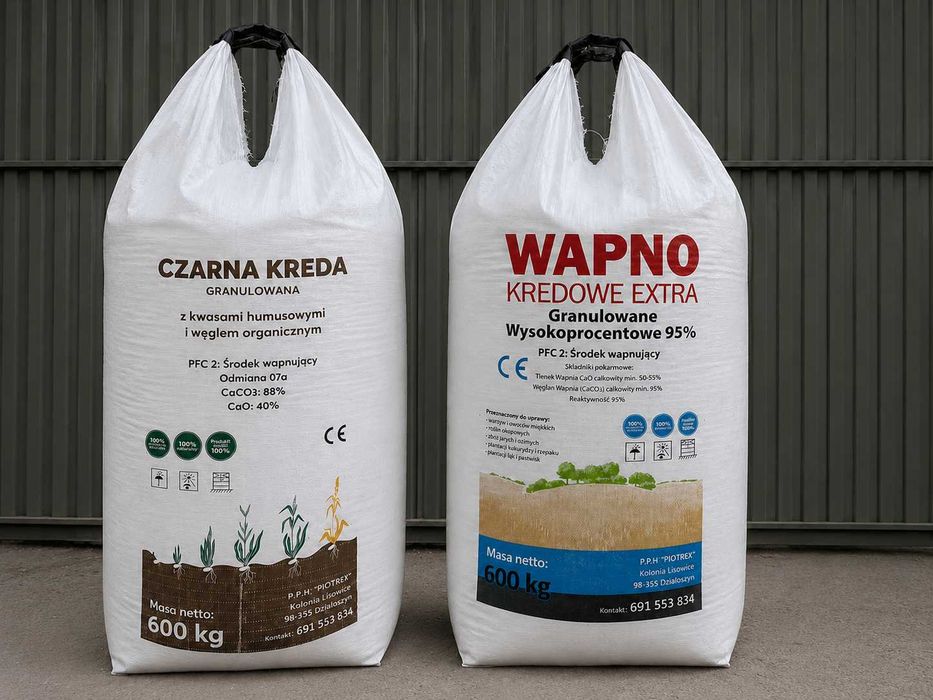Wapno granulowane Kredowe nawozowe i magnezowe od PRODUCENTA!! Cała PL