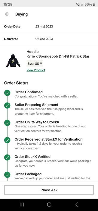 Oryginalna bluza nike Kyrie x Spongebob Dri-Fit Patrick Star