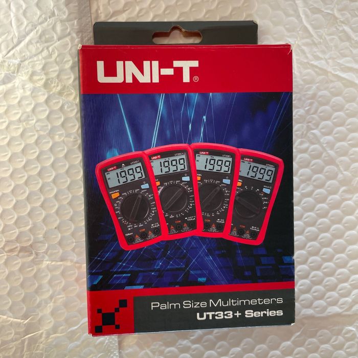 Мультиметр UNI-T UT33D+ з NCV, стан нового, повний комплект, тестер