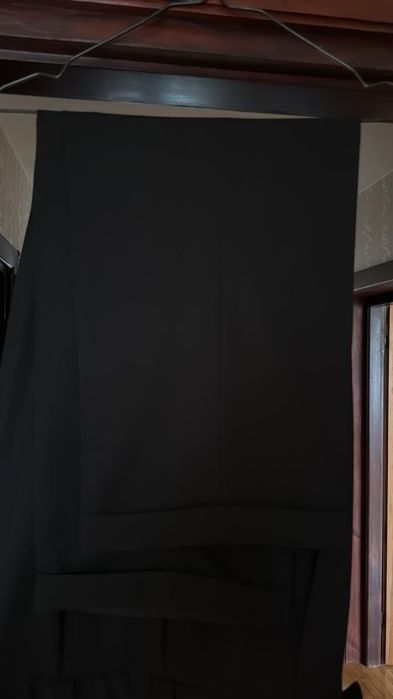 Vistula garnitur czarny dwurzędowy elegancki 100% wełna świetna jakość