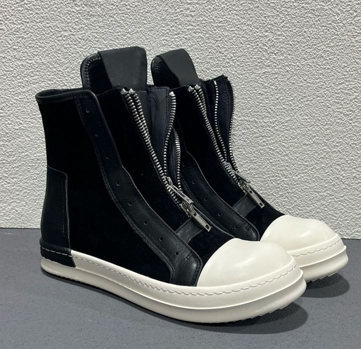 Cinzia araia rick owens leather shoes black zip кеди 43