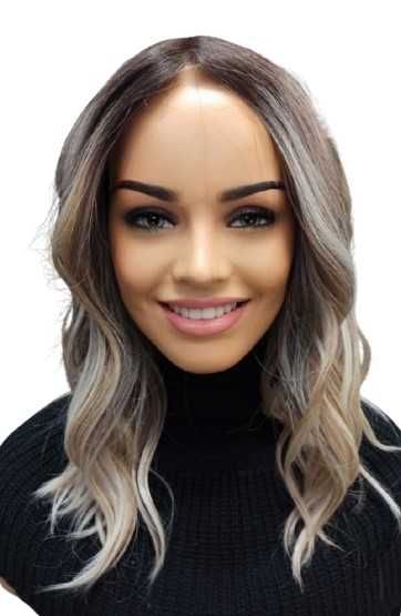 Topper  długi falowany bez grzywki jak naturalny -salon peruk