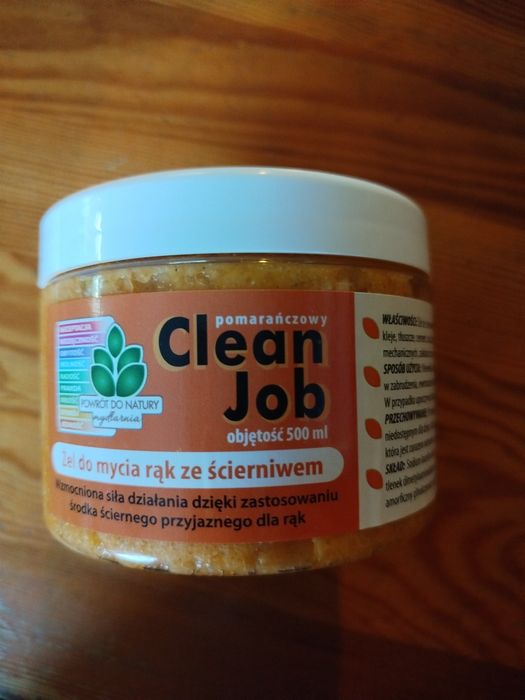 Żel do mycia rąk ze ścierniwem Clean Job 6 szt + gratis