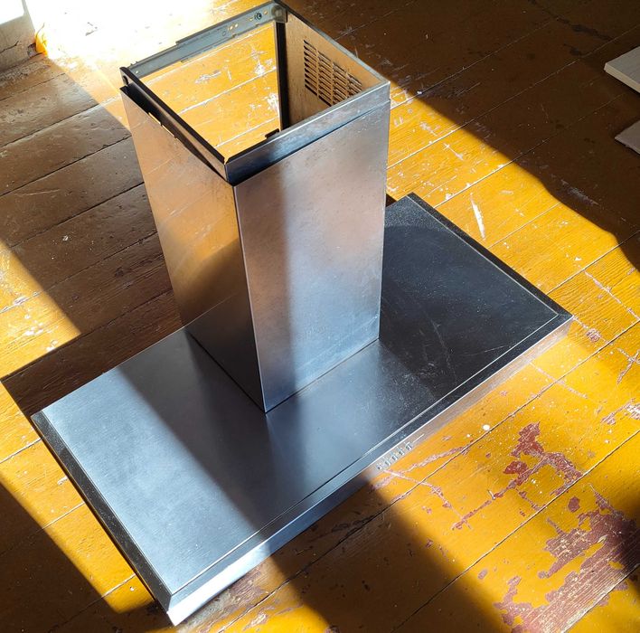 Okap wyciąg kuchenny INOX oświetlenie