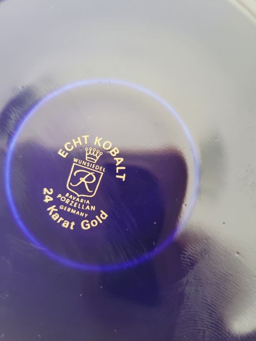 Wazon flakon kobalt WUNSIEDEL 20 cm