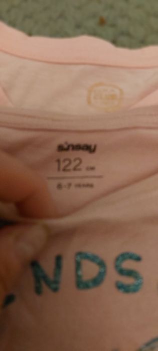 Zestaw 6 koszulek na krótki rękaw roz 122