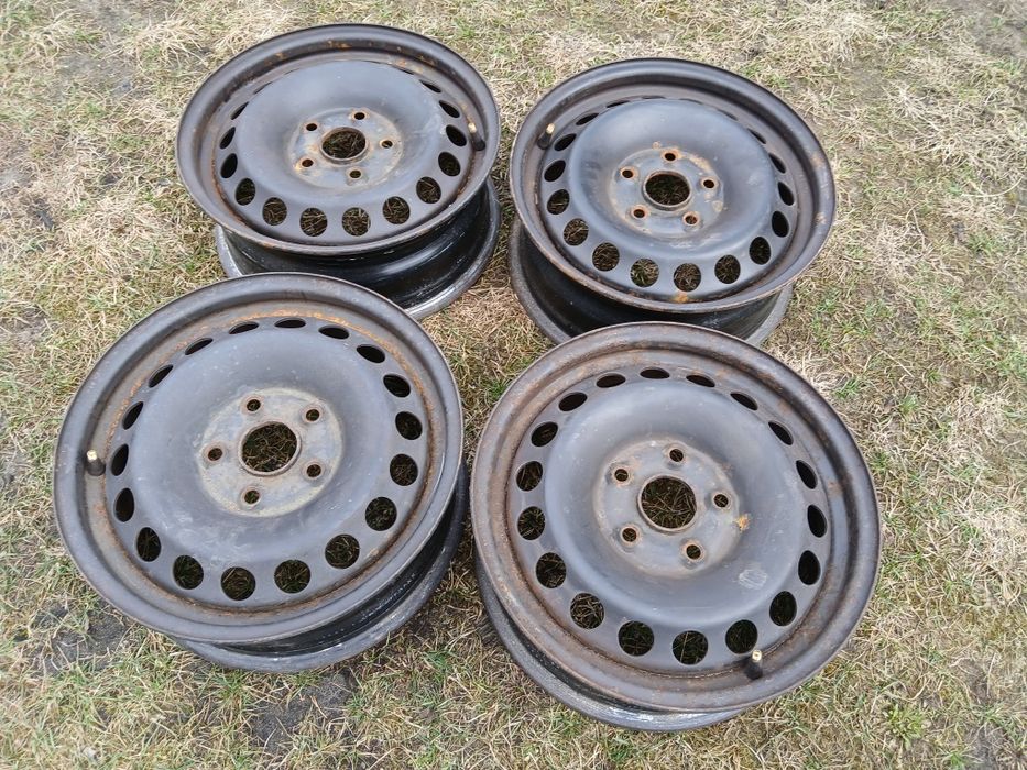 Felgi stalowe 15 cali oryginalne VOLKSWAGEN 5x112!! MONTAŻ!!