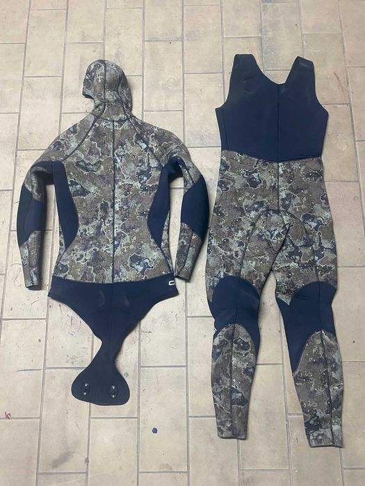 Fato Cressi tracina 7mm caça (submarina M so parte superior