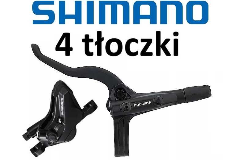 NOWY hamulec 4-tłoczkowy Shimano MT420 MT401 przedni lewy 80cm 800mm hydrauliczny rowerowy