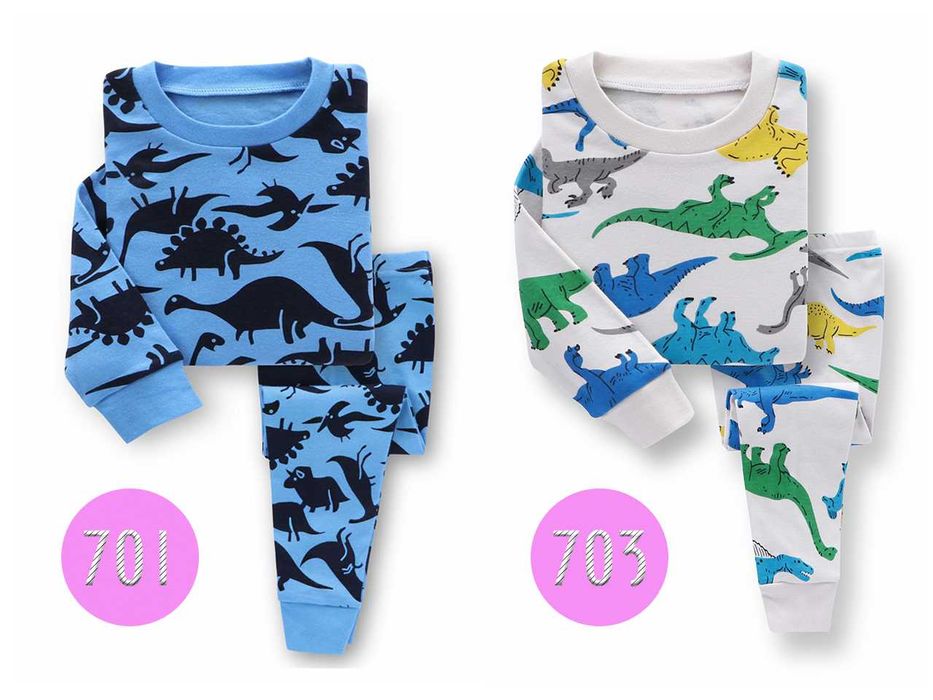 Піжами дитячі на хлопчика від 1-9 років. Модні малюнки. 12 моделей