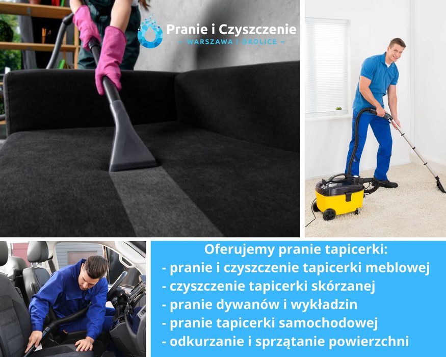 Pranie  tapicerki, ozonowanie, czyszczenie parą, dojazd Gratis