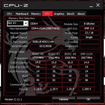 Память DDR4 XMP2.0 12GB 4+8GB
