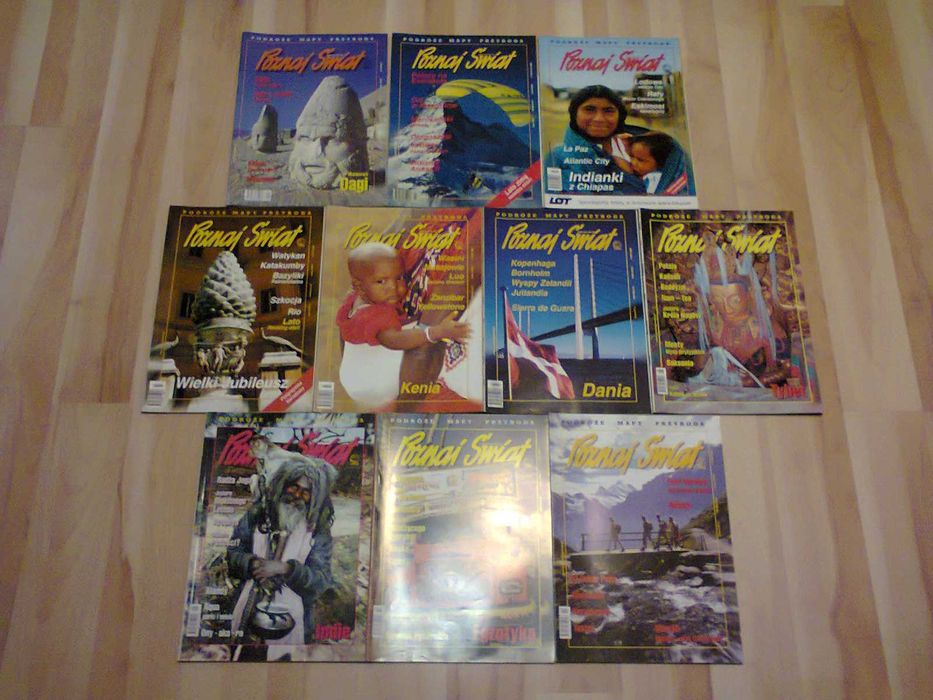 Czasopismo Poznaj Świat numery z lat 1999 i 2000