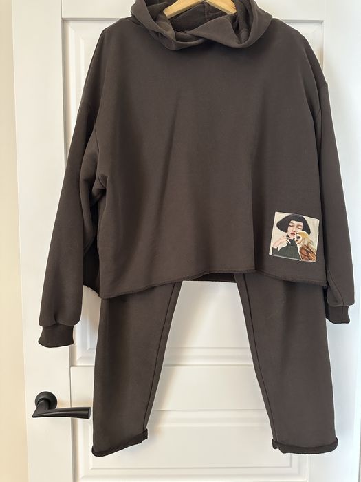 Костюм жіночий трьохнитка пенье в кольорі шоколад. Розмір М/Л