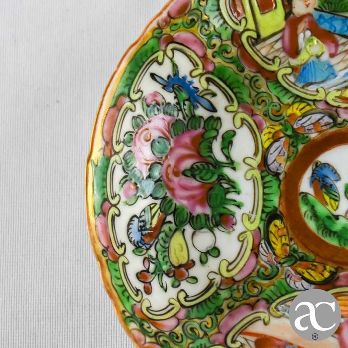 Covilhete em porcelana da China, decoração Mandarim, período Guangxu, séc. XIX