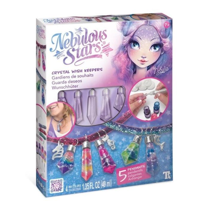 Zestaw do robienia biżuterii kryształy etui kartonowe,222x44 mm